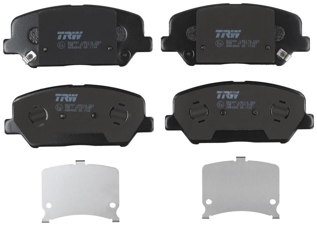 Jeu de 4 plaquettes de frein TRW ref. GDB3582