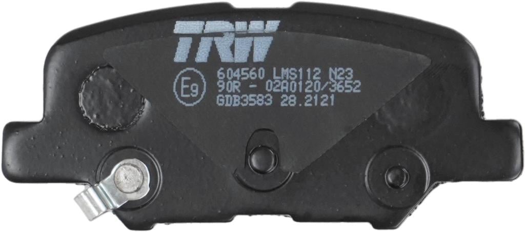 Jeu de 4 plaquettes de frein TRW ref. GDB3583