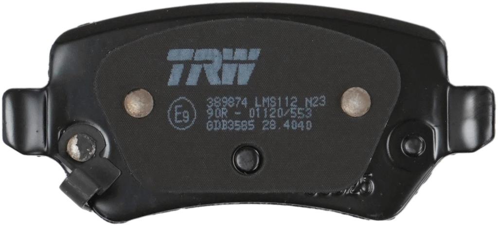 Jeu de 4 plaquettes de frein TRW ref. GDB3585