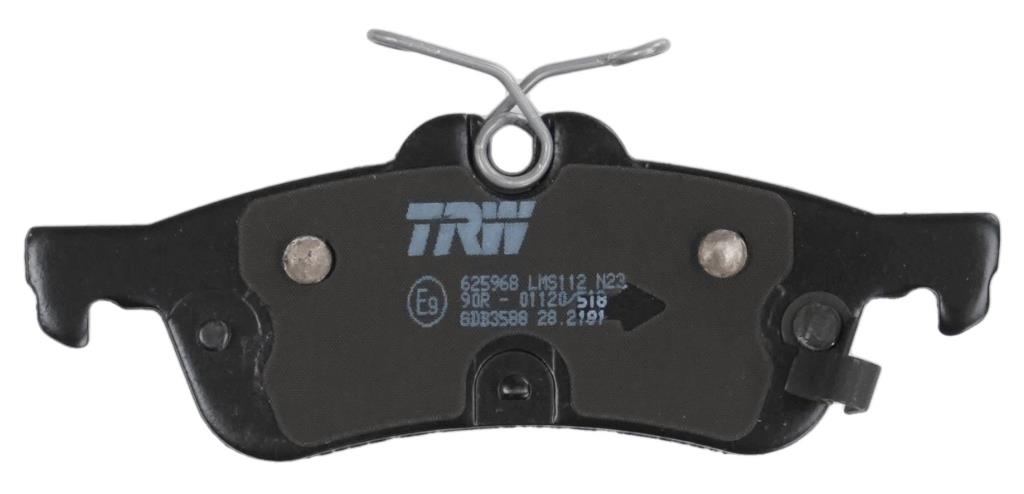 Jeu de 4 plaquettes de frein TRW ref. GDB3588