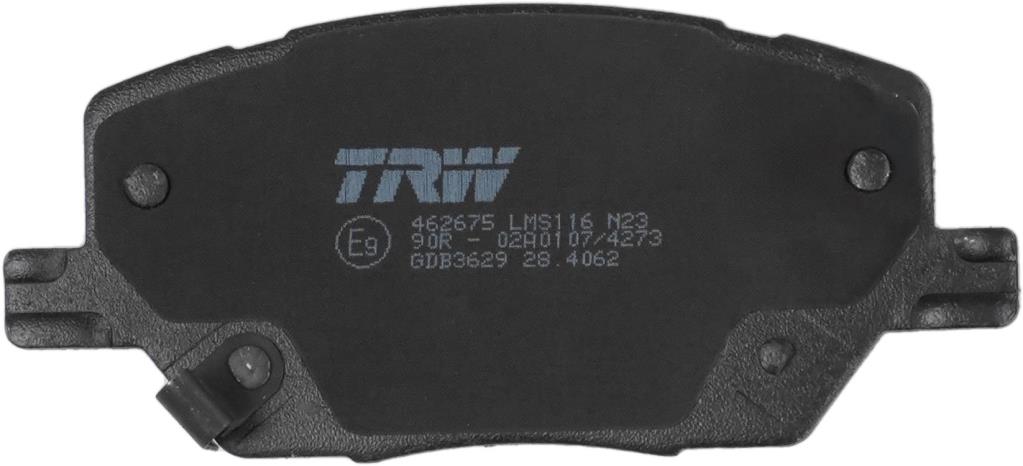 Jogo de 4 pastilhas de travão TRW GDB3629