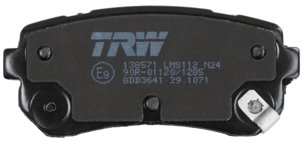 Jeu de 4 plaquettes de frein TRW ref. GDB3641