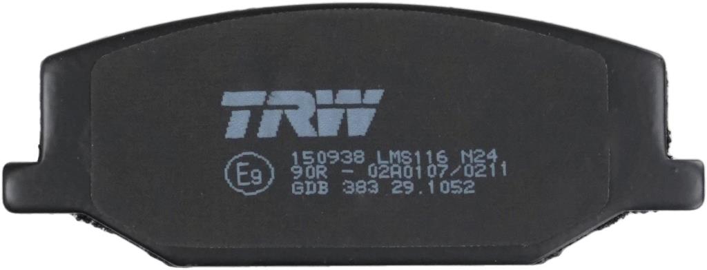 Jogo de 4 pastilhas de travão TRW ref. GDB383