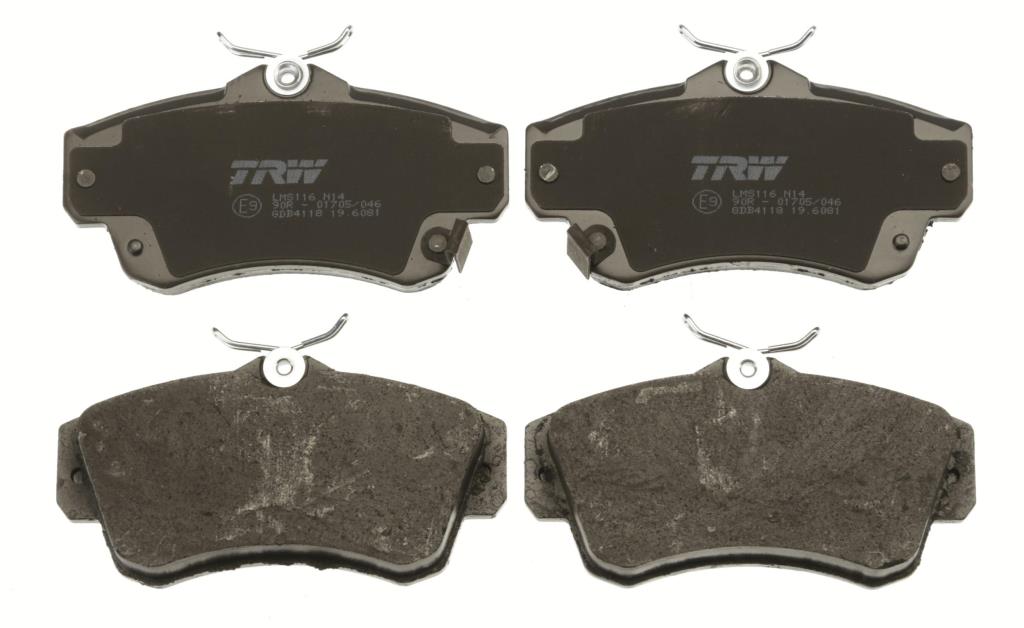 Jeu de 4 plaquettes de frein TRW ref. GDB4118