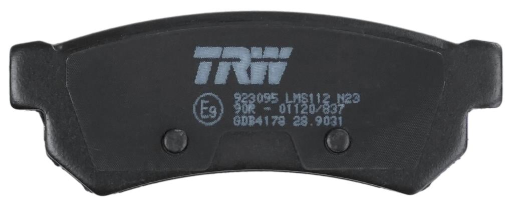 Jogo de 4 pastilhas de travão TRW ref. GDB4178