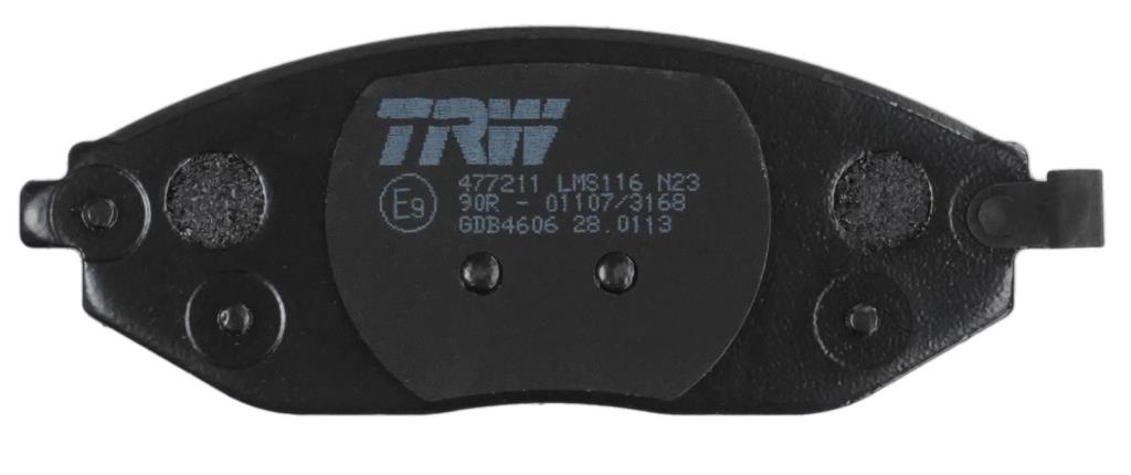 Jeu de 4 plaquettes de frein TRW ref. GDB4606