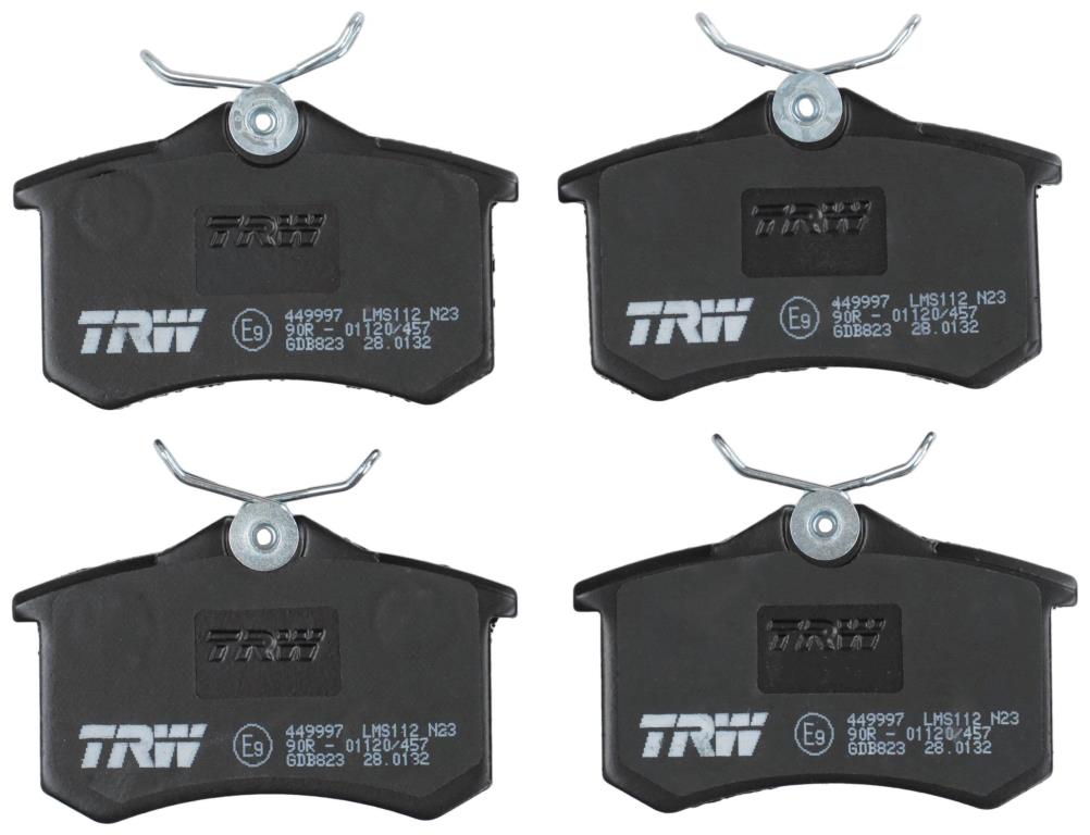 Jeu de 4 plaquettes de frein TRW ref. GDB823