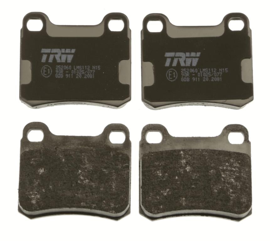 Jeu de 4 plaquettes de frein TRW ref. GDB911
