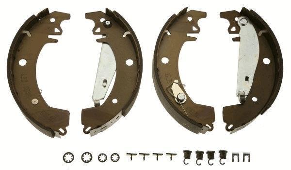 Jeu de 4 mâchoires de frein (Garniture de frein à tambour) TRW GS8154