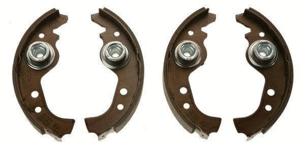 Jeu de 4 mâchoires de frein (Garniture de frein à tambour) TRW ref. GS8160