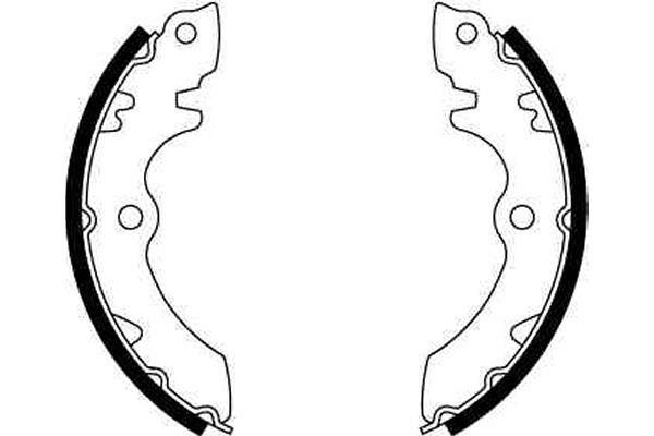 Jeu de 4 mâchoires de frein (Garniture de frein à tambour) TRW GS8247