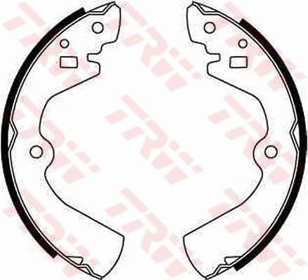 Jeu de 4 mâchoires de frein (Garniture de frein à tambour) TRW GS8308
