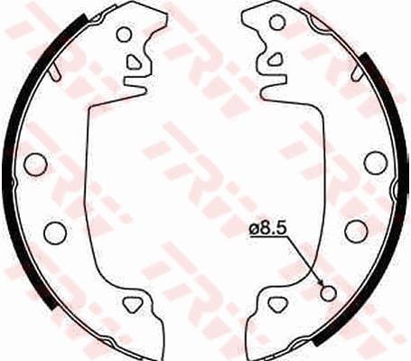 Juego de 4 zapatas de frenos TRW ref. GS8317