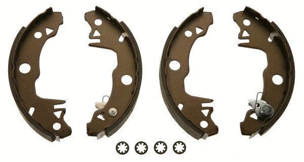 Jeu de 4 mâchoires de frein (Garniture de frein à tambour) TRW GS8319