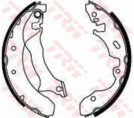 Jeu de 4 mâchoires de frein (Garniture de frein à tambour) TRW GS8536