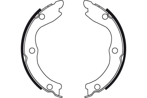 Jeu de mâchoires de frein à main (Mâchoire de frein à main) TRW GS8710
