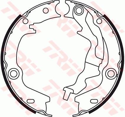Jeu de mâchoires de frein à main (Mâchoire de frein à main) TRW ref. GS8781