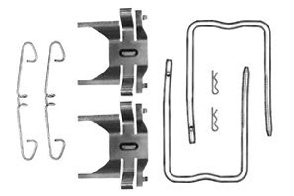 Kit acessórios de pastilhas de travão TRW ref. PFK341