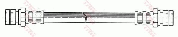 Flexible de frein (Durite de frein) TRW ref. PHA120