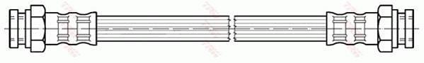Flexible de frein (Durite de frein) TRW ref. PHA124