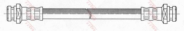 Flexible de frein (Durite de frein) TRW ref. PHA183
