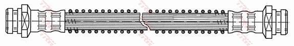 Flexible de frein (Durite de frein) TRW ref. PHA207