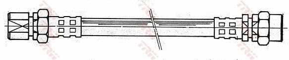 Flexible de frein (Durite de frein) TRW PHA228