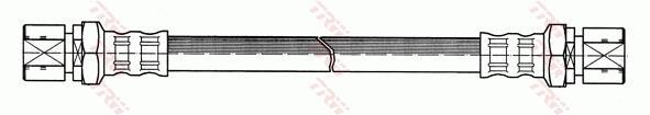 Flexible de frein (Durite de frein) TRW ref. PHA229