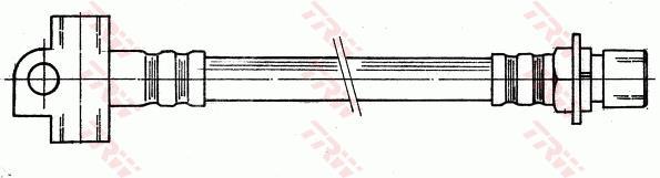 Flexible de frein (Durite de frein) TRW PHA232