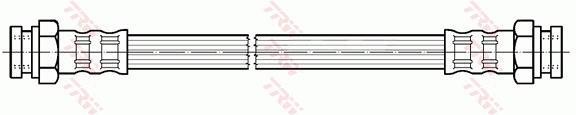 Flexible de frein (Durite de frein) TRW ref. PHA256