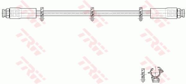 Flexible de frein (Durite de frein) TRW ref. PHA297