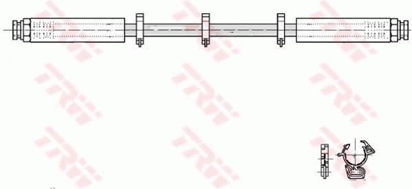 Flexible de frein (Durite de frein) TRW ref. PHA299