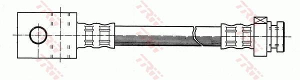Flexible de frein (Durite de frein) TRW ref. PHA320