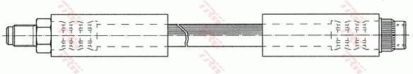 Flexible de frein (Durite de frein) TRW ref. PHA340