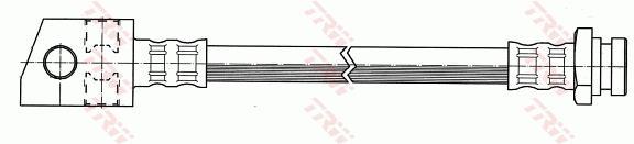Flexible de frein (Durite de frein) TRW ref. PHA347