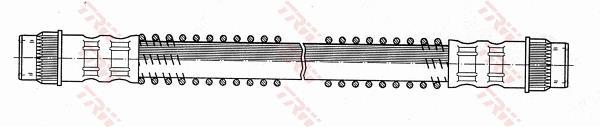 Flexible de frein (Durite de frein) TRW ref. PHA370