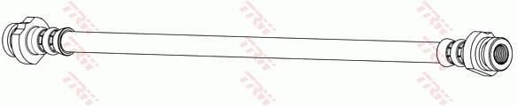 Flexible de frein (Durite de frein) TRW ref. PHA390