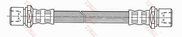 Flexible de frein (Durite de frein) TRW ref. PHA403