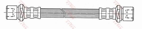 Flexible de frein (Durite de frein) TRW ref. PHA404