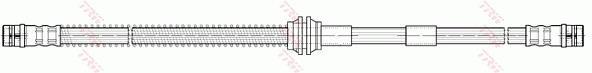 Flexible de frein (Durite de frein) TRW PHA415