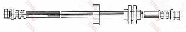 Flexible de frein (Durite de frein) TRW ref. PHA433