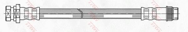 Flexible de frein (Durite de frein) TRW ref. PHA434