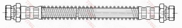 Flexible de frein (Durite de frein) TRW ref. PHA437