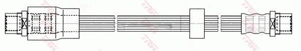 Flexible de frein (Durite de frein) TRW ref. PHA490