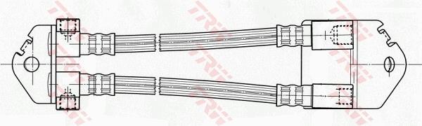 Flexible de frein (Durite de frein) TRW PHA496