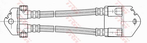 Flexible de frein (Durite de frein) TRW ref. PHA497