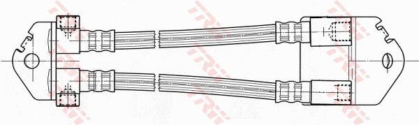 Flexible de frein (Durite de frein) TRW PHA499