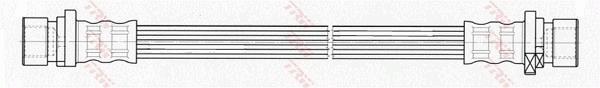 Flexible de frein (Durite de frein) TRW ref. PHA504