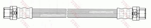 Flexible de frein (Durite de frein) TRW ref. PHA512