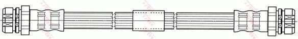 Flexible de frein (Durite de frein) TRW ref. PHA515